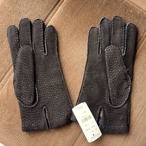 NWT Brooks Brothers Men’s 100% Cashmere Gloves XLRG Dark Brown